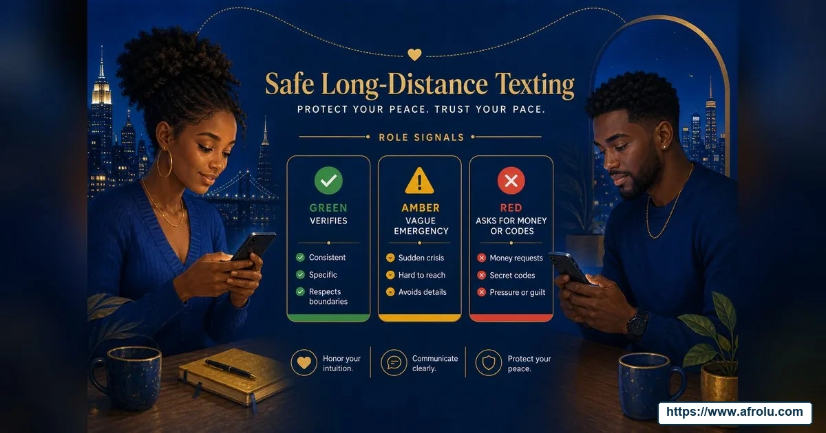 How Often Should You Text When Dating? Build a Rhythm, Not a Quota for Diaspora Daters: Safety-first in Distance-Aware Dating: Afrolu signal checklist