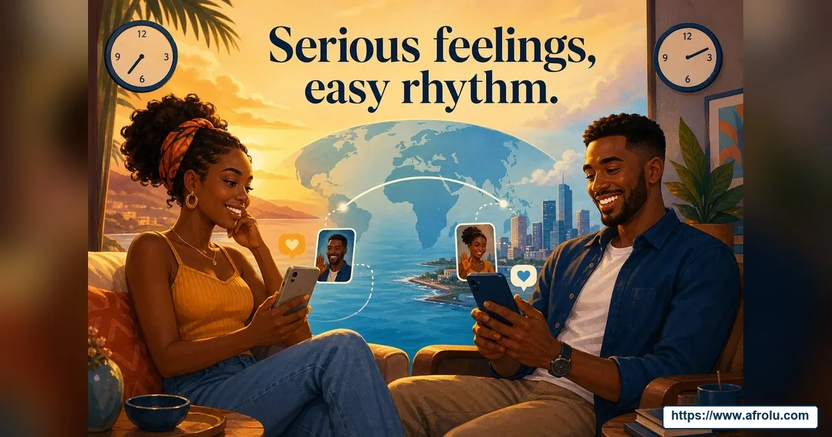 How Often Should You Text When Dating? Build a Rhythm, Not a Quota for Diaspora Daters: Intent-first in Casual-But-Honest Dating: Afrolu overview illustration
