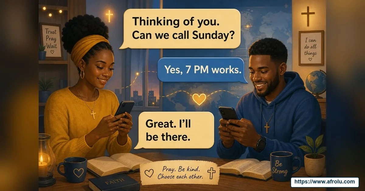 How Often Should You Text When Dating? Build a Rhythm, Not a Quota for Faith-Led Daters: Clarity-first in Distance-Aware Dating: Afrolu conversation example