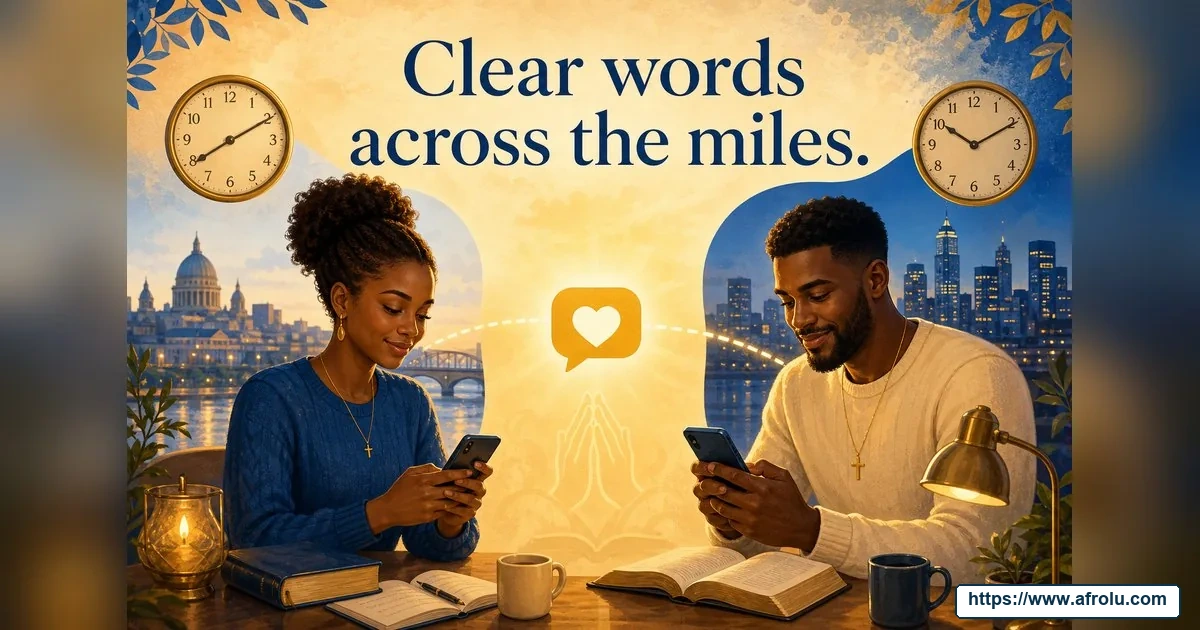How Often Should You Text When Dating? Build a Rhythm, Not a Quota for Faith-Led Daters: Clarity-first in Distance-Aware Dating: Afrolu overview illustration