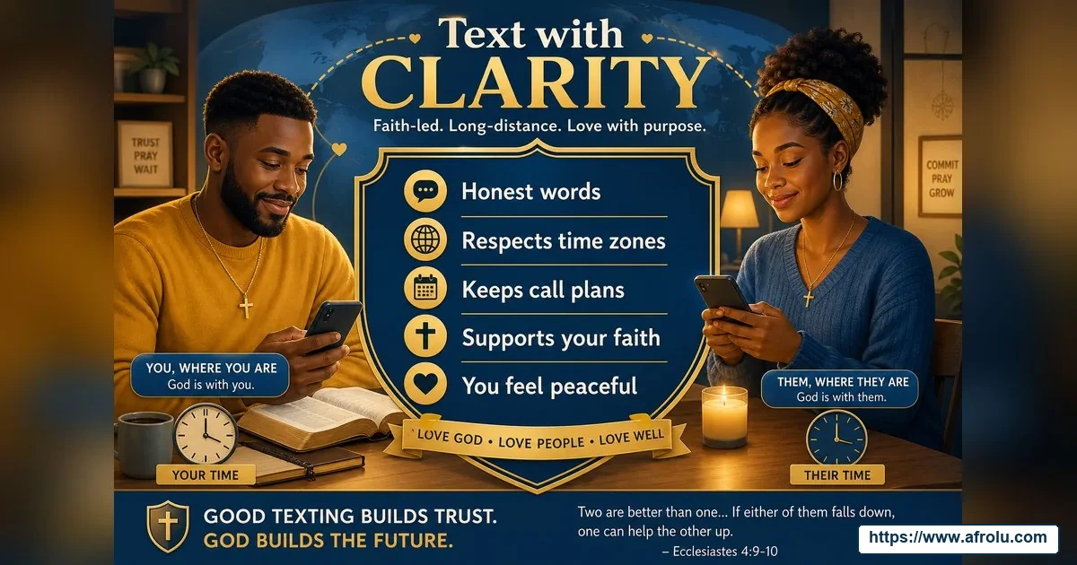 How Often Should You Text When Dating? Build a Rhythm, Not a Quota for Faith-Led Daters: Clarity-first in Distance-Aware Dating: Afrolu safety checklist