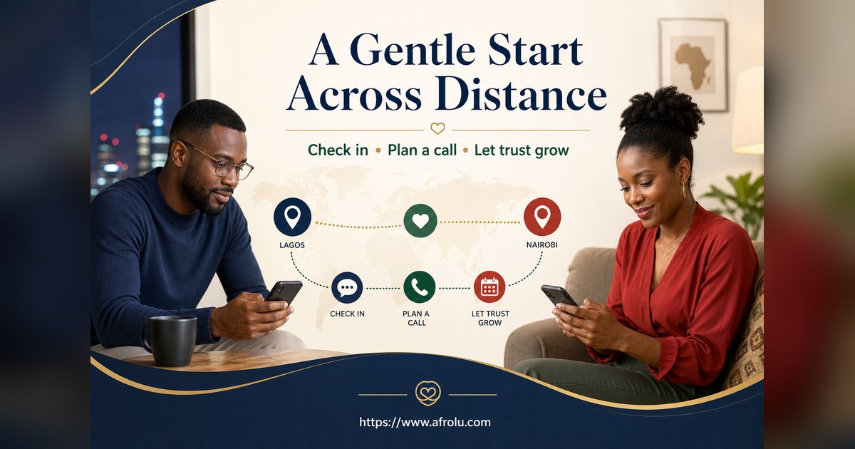 How Often Should You Text When Dating? Build a Rhythm, Not a Quota for New Relationship Starters: Low-pressure in Distance-Aware Dating: Afrolu overview illustration