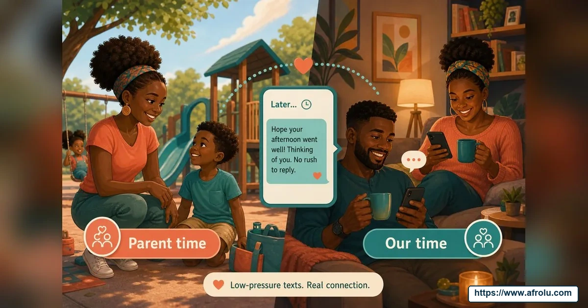 How Often Should You Text When Dating? Build a Rhythm, Not a Quota for Parents Returning To Dating: Low-pressure in Casual-But-Honest Dating: Afrolu real-life scene