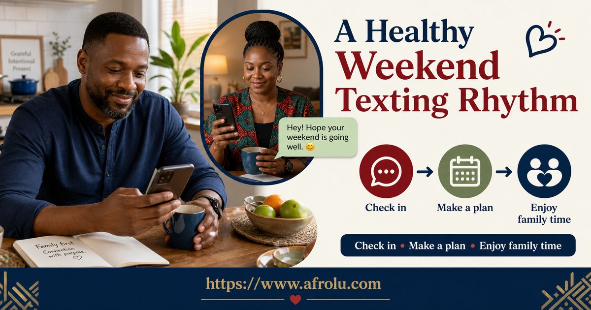 How Often Should You Text When Dating? Build a Rhythm, Not a Quota for Parents Returning To Dating: Safety-first in Weekend-First Dating: Afrolu overview illustration