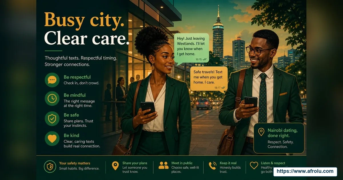 How Often Should You Text When Dating? Build a Rhythm, Not a Quota for Professionals: Safety-first in City Life: Afrolu overview illustration