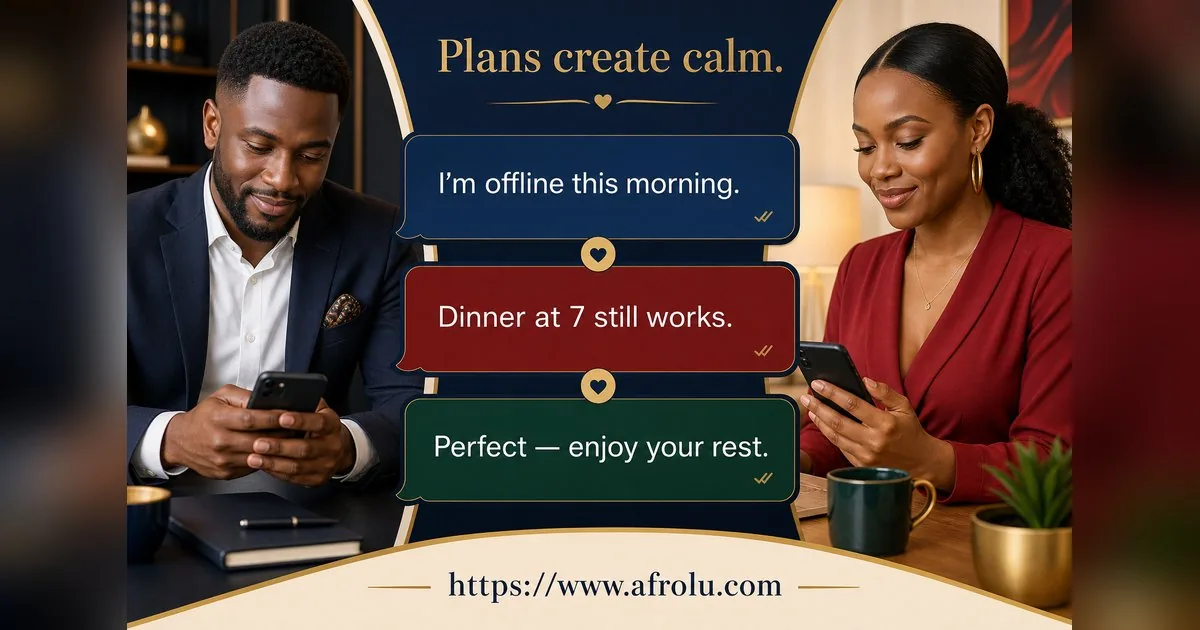 How Often Should You Text When Dating? Build a Rhythm, Not a Quota for Professionals: Intent-first in Weekend-First Dating: Afrolu conversation example