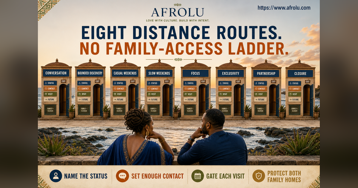 Eight equal weekend long-distance routes for parents with two independent homes