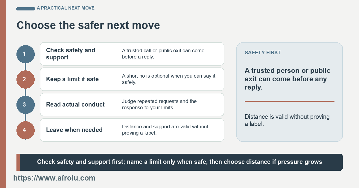 The next steps preserve choice and a public exit.
