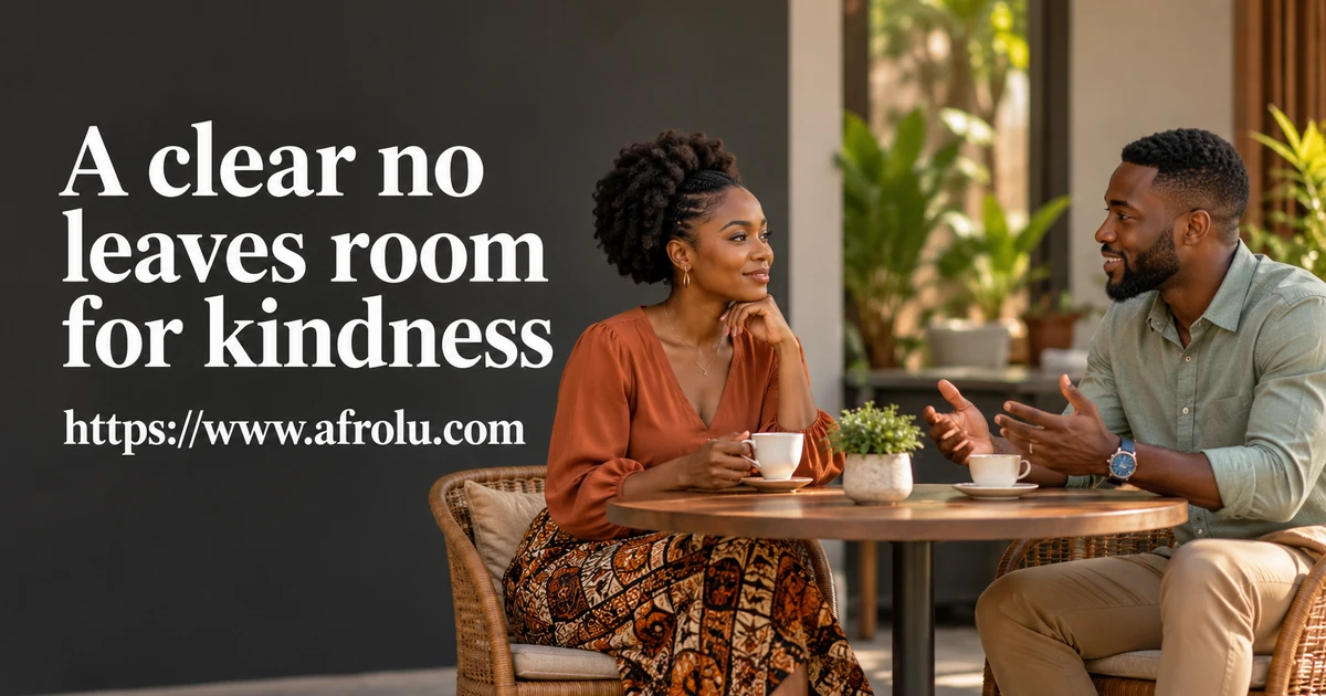 Two adults talk over tea.
