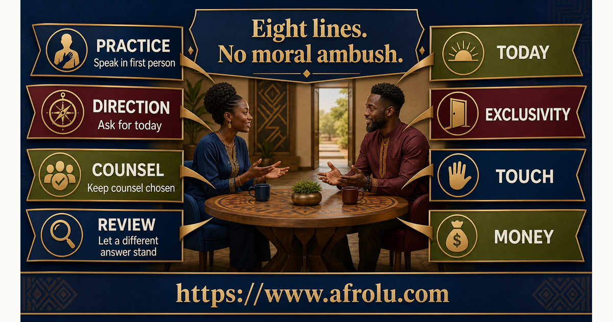 Eight large line cards for faith practice serious direction casual structure exclusivity touch money counsel and review