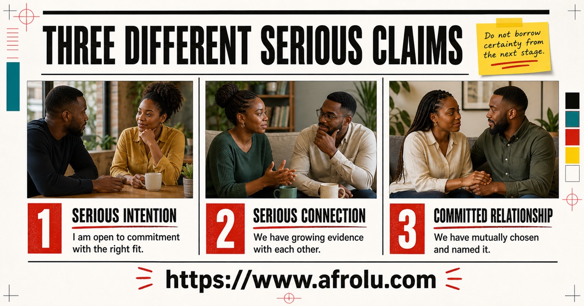 Three serious dating stages separating serious intention serious connection and committed relationship