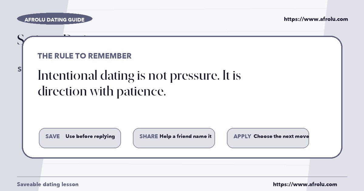 How to make a clear decision after reading about serious dating
