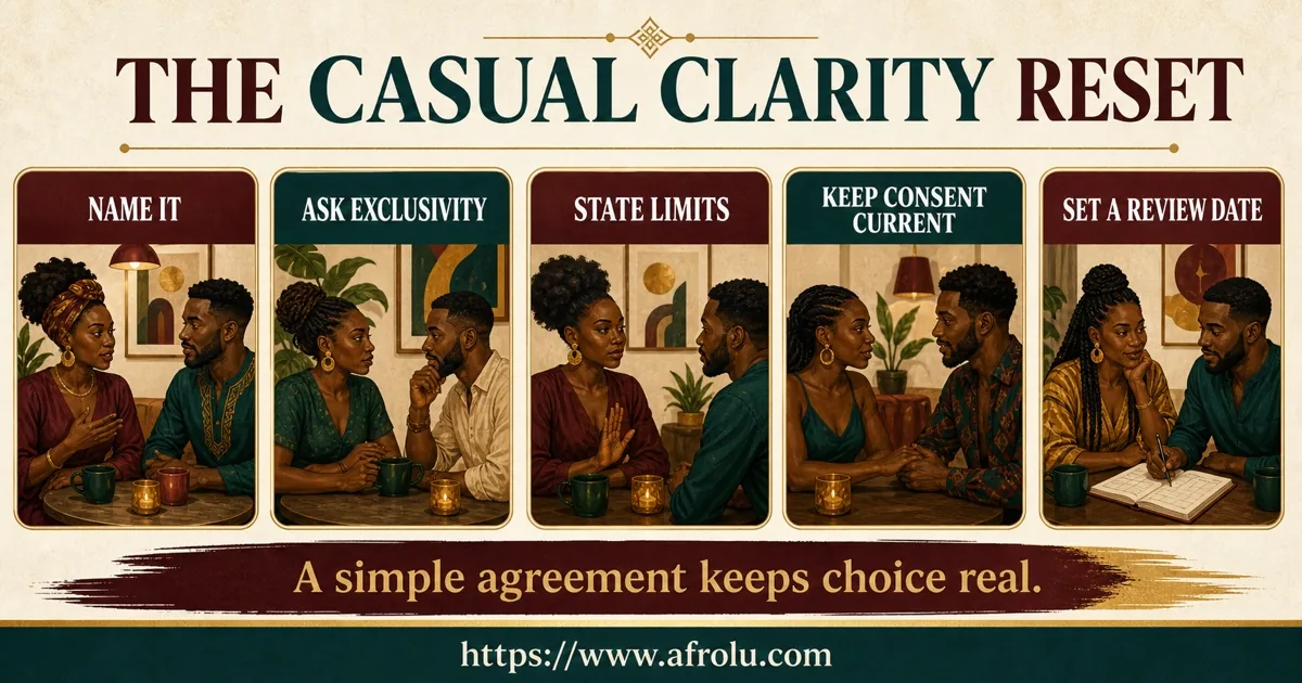 Five cards create a casual clarity reset.