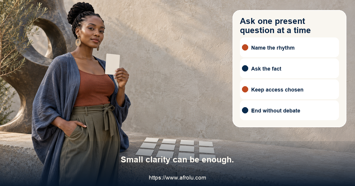Adult distance-aware situationship conversation visual offers twelve complete lines for rhythm, expectations, privacy, consent, meetings, money, returns, and endings