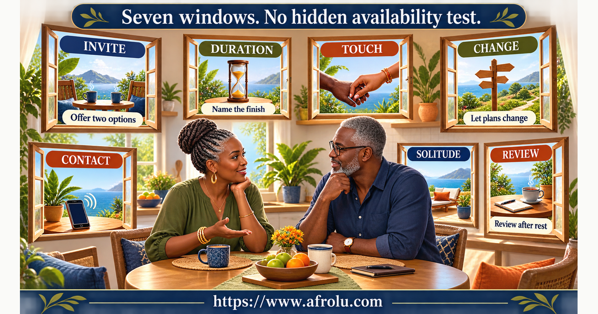 Seven large window cards for invitation duration touch cancellation contact solitude and review in later-life slow dating