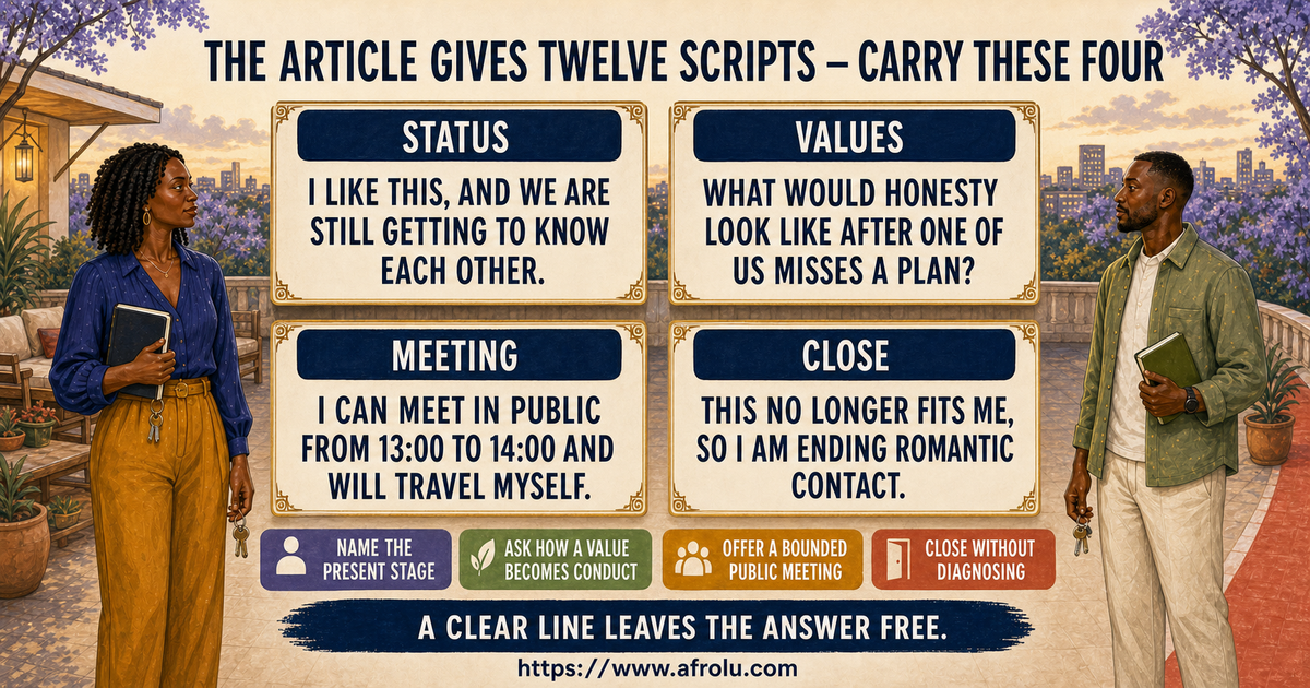 Four large scripts from twelve faith-led Nairobi talking-stage clarity lines