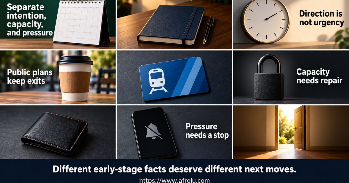 Nine-panel comparison of a talking stage, serious direction, career limit, repaired missed call, vague future talk, public first date, early exclusivity, money request and clear closure