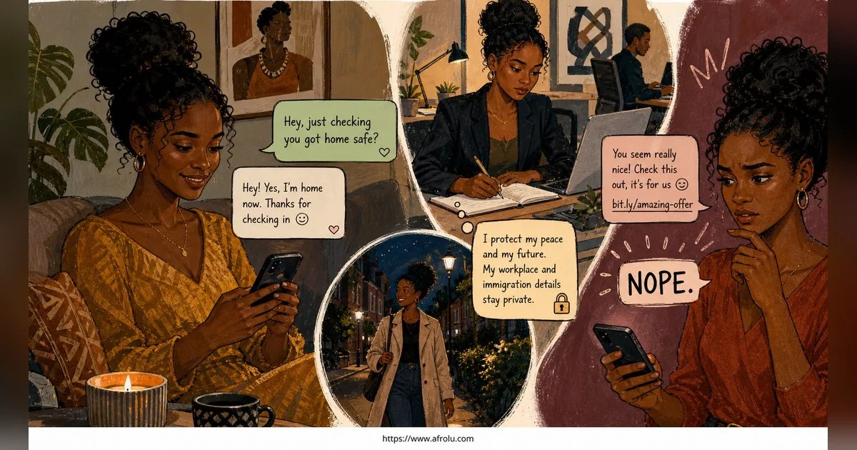 Texting After a First Date: Close the Loop, Open One Door for Diaspora Daters: Low-pressure in Career-Heavy Seasons: Afrolu safety checklist