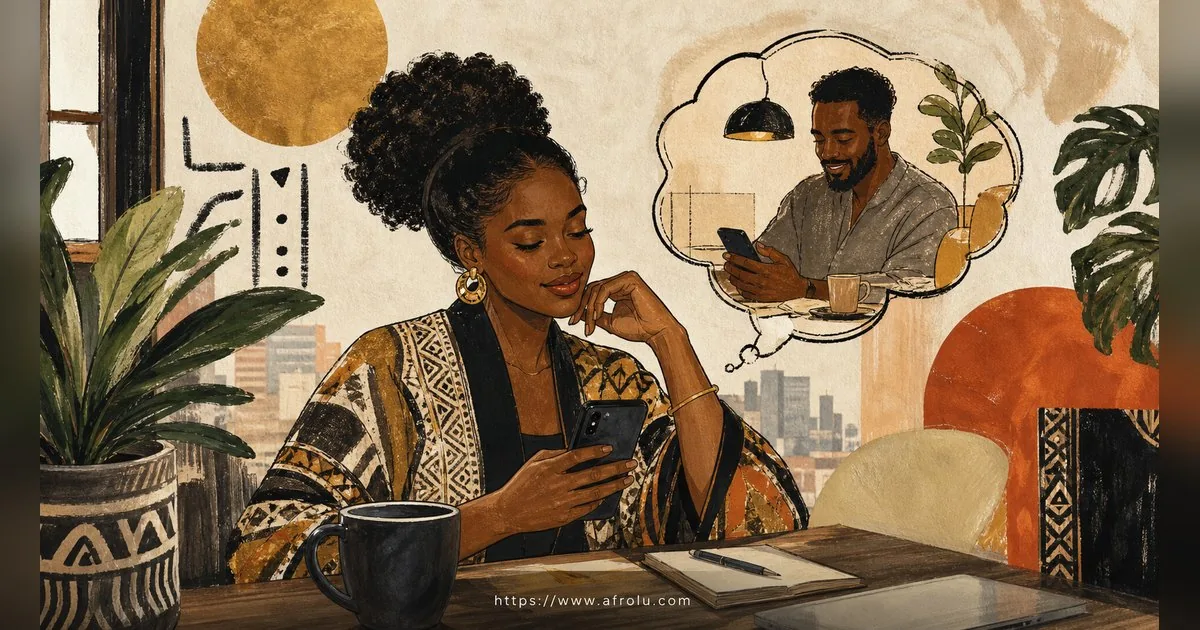 Texting After a First Date: Close the Loop, Open One Door for Diaspora Daters: Low-pressure in Career-Heavy Seasons: Afrolu shareable reminder