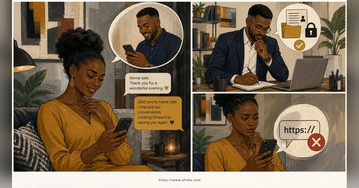 Texting After a First Date: Close the Loop, Open One Door for Faith-Led Daters: Intent-first in Career-Heavy Seasons: Afrolu safety checklist