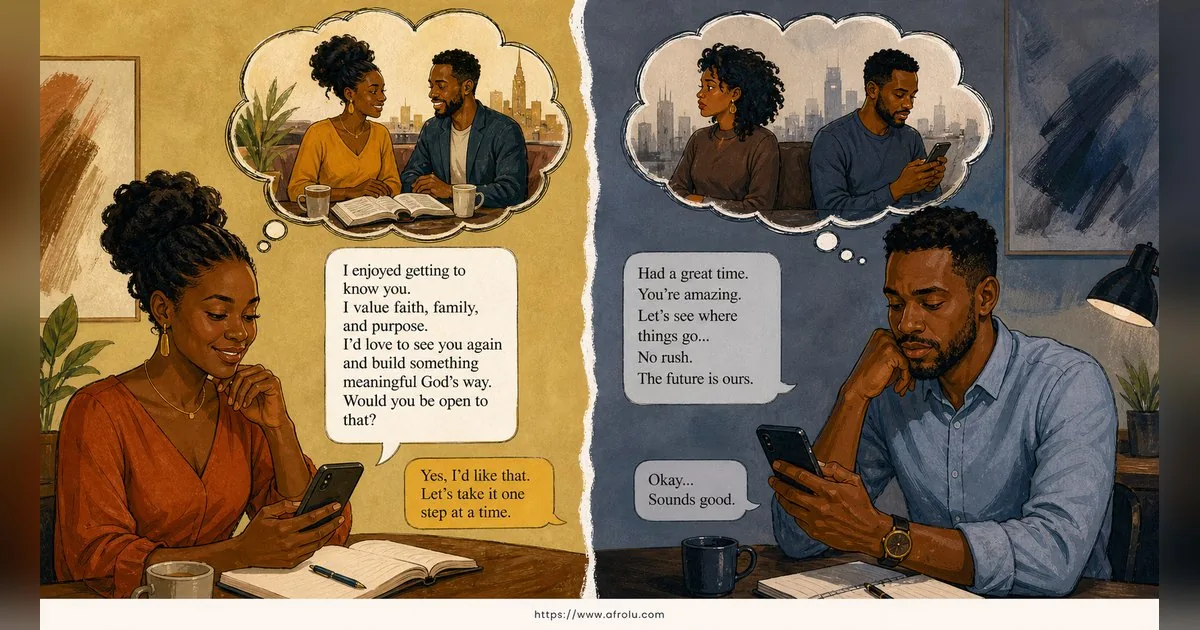 Texting After a First Date: Close the Loop, Open One Door for Faith-Led Daters: Intent-first in Career-Heavy Seasons: Afrolu nearby concept comparison