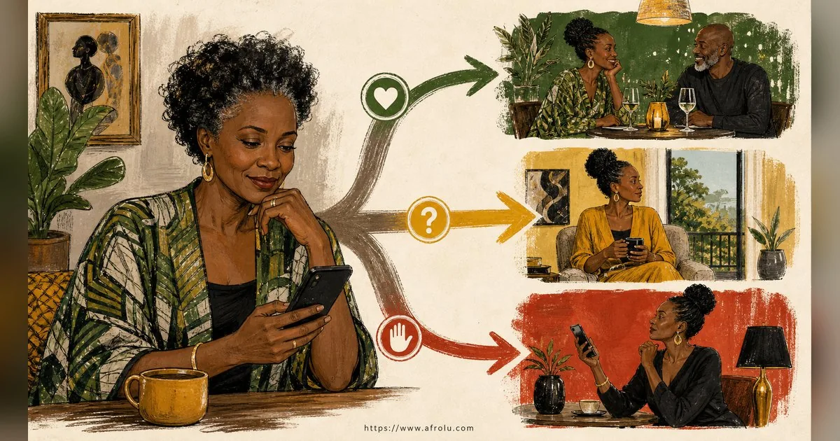 Texting After a First Date: Close the Loop, Open One Door for Late Entrants: Safety-first in Casual-But-Honest Dating: Afrolu decision path
