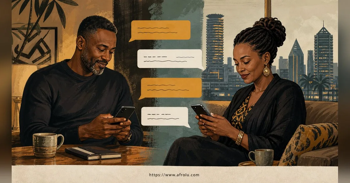 Texting After a First Date: Close the Loop, Open One Door for Late Entrants: Intent-first in City Life: Afrolu conversation example