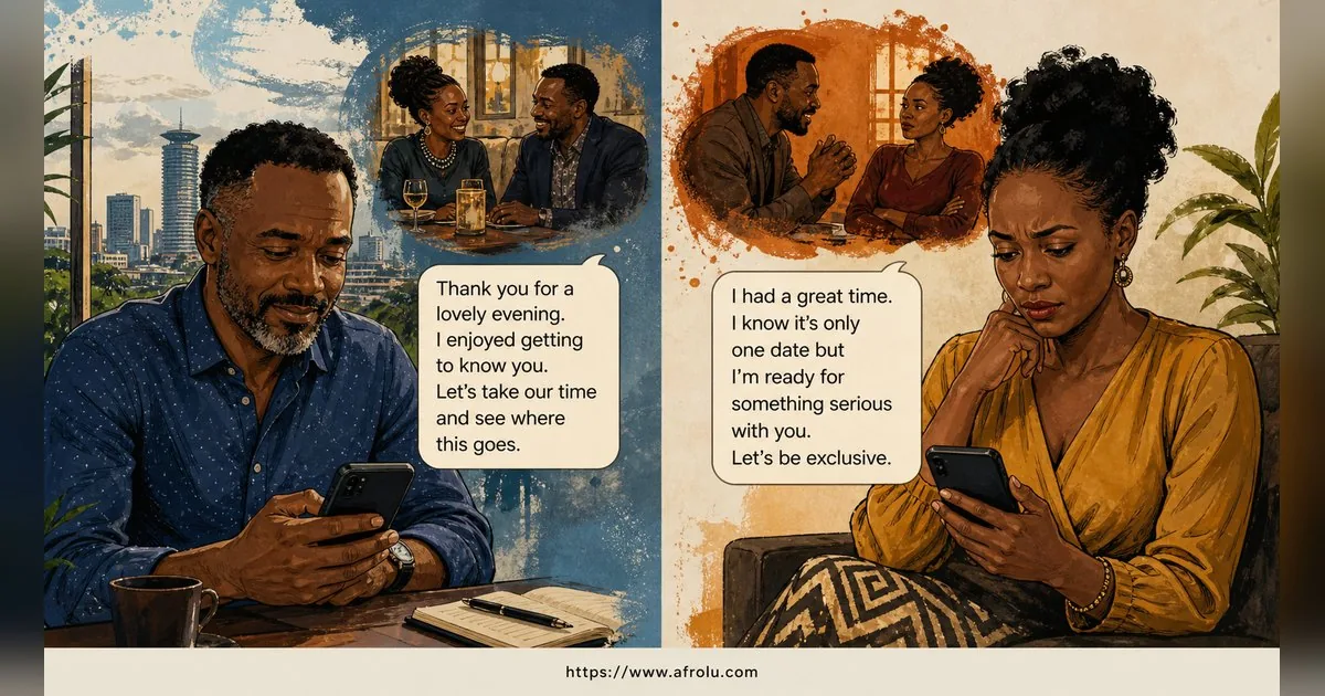 Texting After a First Date: Close the Loop, Open One Door for Late Entrants: Intent-first in City Life: Afrolu nearby concept comparison