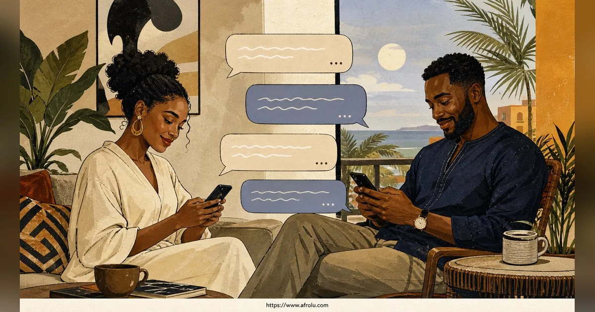 Texting After a First Date: Close the Loop, Open One Door for New Relationship Starters: Clarity-first in Weekend-First Dating: Afrolu conversation example