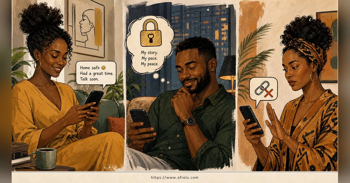 Texting After a First Date: Close the Loop, Open One Door for New Relationship Starters: Clarity-first in Weekend-First Dating: Afrolu safety checklist
