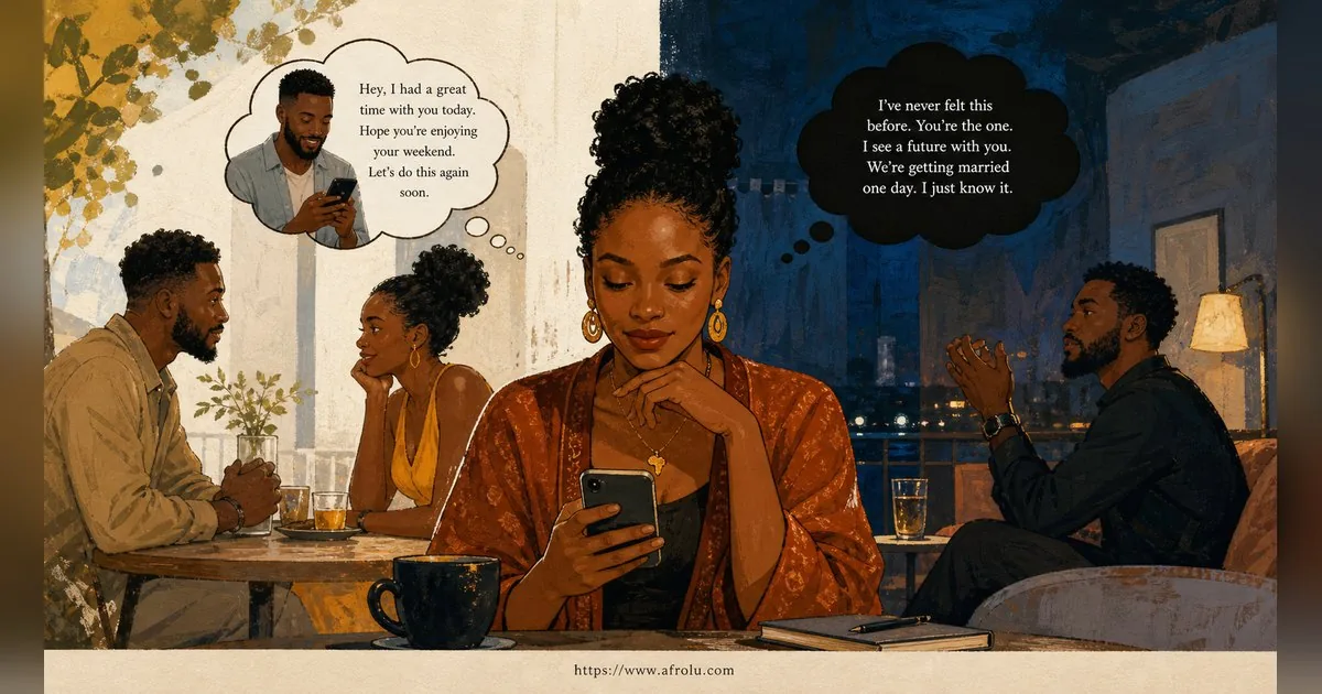Texting After a First Date: Close the Loop, Open One Door for New Relationship Starters: Clarity-first in Weekend-First Dating: Afrolu nearby concept comparison