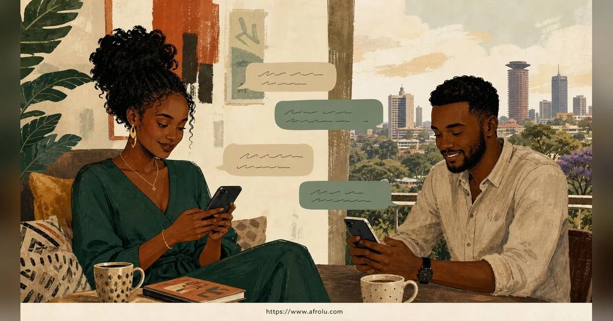 Texting After a First Date: Close the Loop, Open One Door for New Relationship Starters: Low-pressure in City Life: Afrolu conversation example