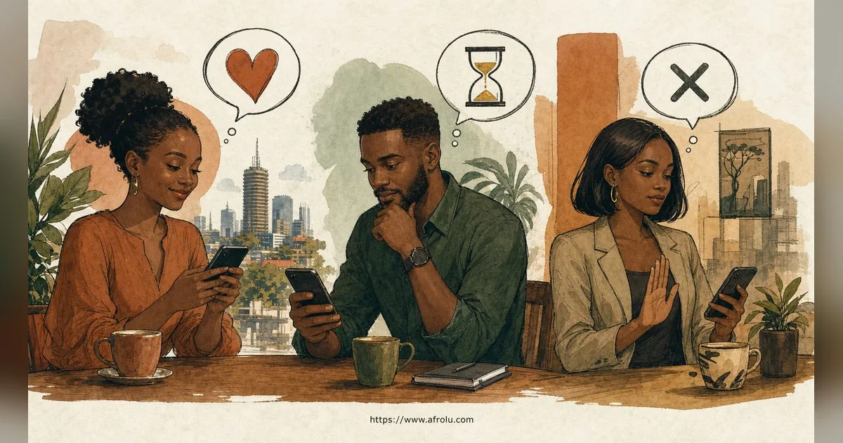 Texting After a First Date: Close the Loop, Open One Door for New Relationship Starters: Low-pressure in City Life: Afrolu signal checklist