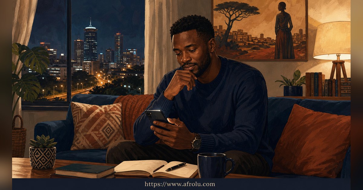 Texting After a First Date: Close the Loop, Open One Door for Professionals: Clarity-first in City Life: Afrolu overview illustration
