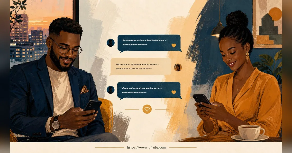 Texting After a First Date: Close the Loop, Open One Door for Professionals: Low-pressure in Casual-But-Honest Dating: Afrolu conversation example