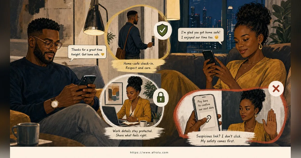 Texting After a First Date: Close the Loop, Open One Door for Professionals: Low-pressure in Casual-But-Honest Dating: Afrolu safety checklist