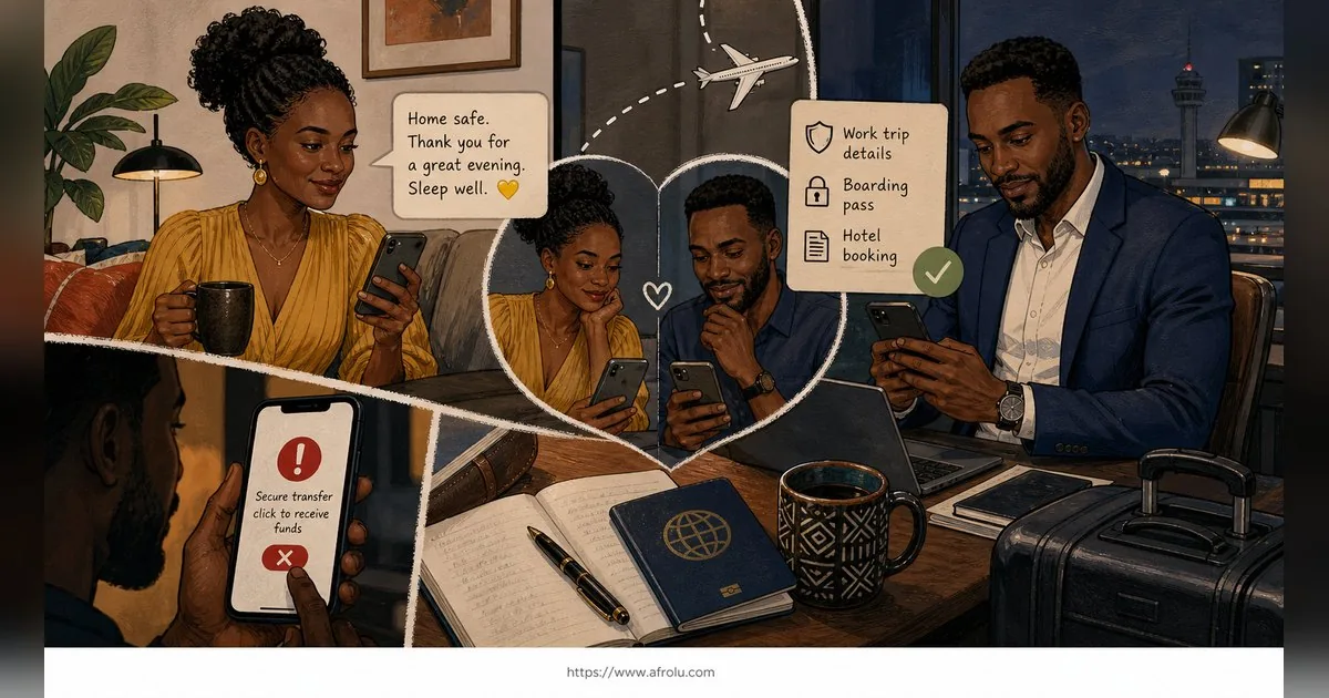 Texting After a First Date: Close the Loop, Open One Door for Professionals: Intent-first in Distance-Aware Dating: Afrolu safety checklist
