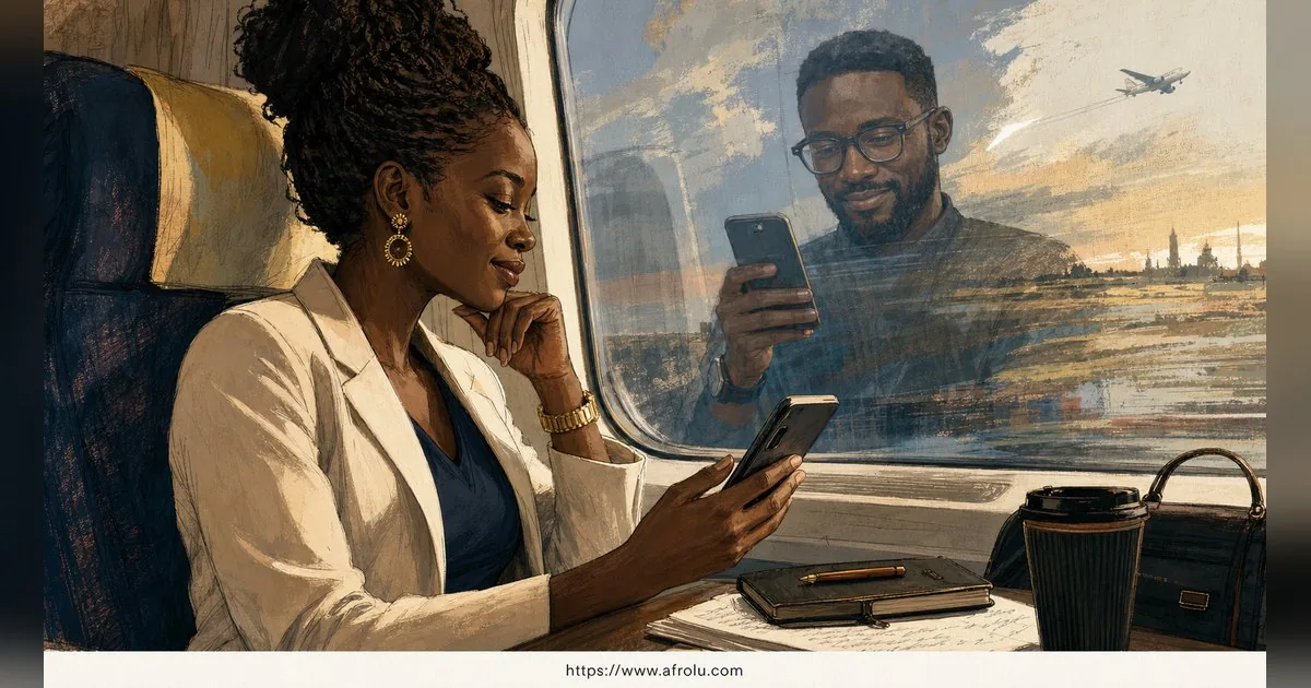 Texting After a First Date: Close the Loop, Open One Door for Professionals: Intent-first in Distance-Aware Dating: Afrolu real-life scene