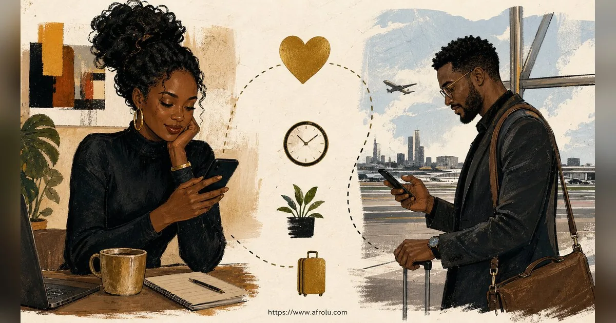 Texting After a First Date: Close the Loop, Open One Door for Professionals: Intent-first in Distance-Aware Dating: Afrolu shareable reminder