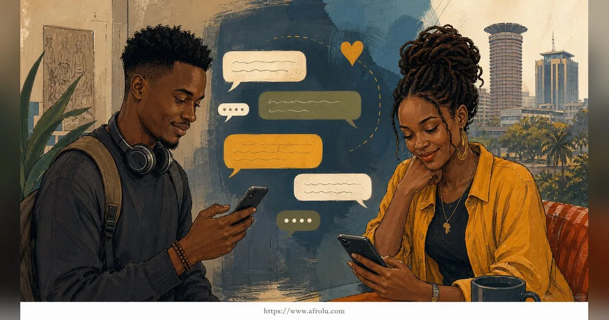 Texting After a First Date: Close the Loop, Open One Door for Students: Safety-first in City Life: Afrolu conversation example