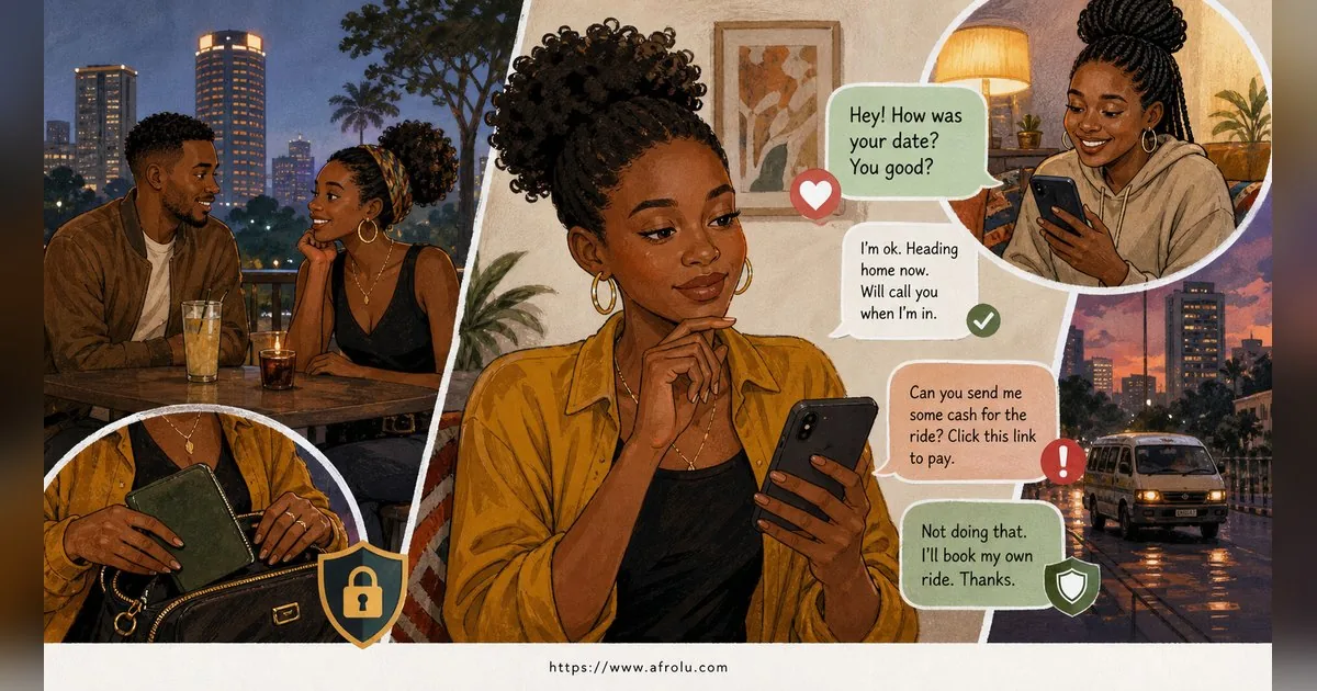 Texting After a First Date: Close the Loop, Open One Door for Students: Safety-first in City Life: Afrolu safety checklist