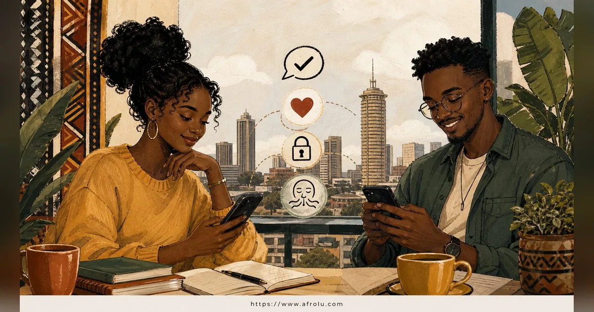Texting After a First Date: Close the Loop, Open One Door for Students: Safety-first in City Life: Afrolu shareable reminder