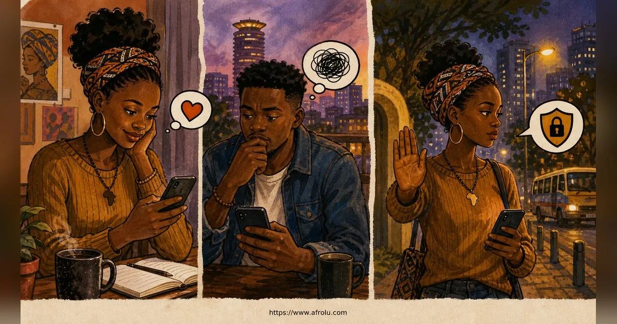 Texting After a First Date: Close the Loop, Open One Door for Students: Safety-first in City Life: Afrolu signal checklist