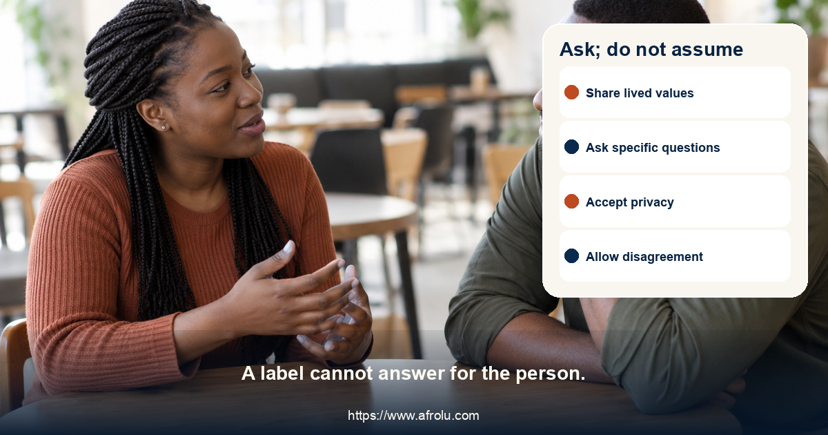 Two adults listen to each other while discussing relationship expectations