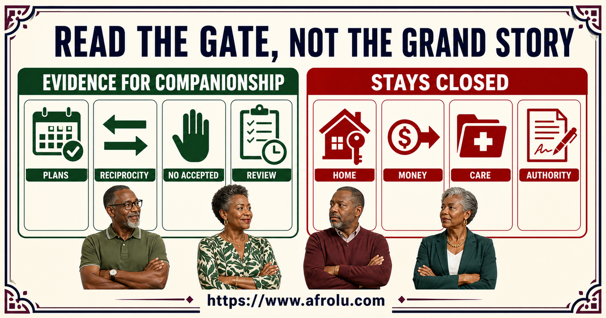 Later-life casual dating gateboard separating companionship evidence from pressure for home, money, care and authority
