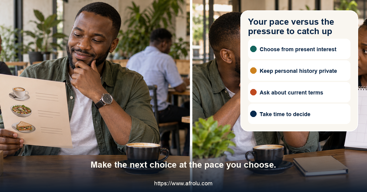 Balanced panels compare a considered dating pace with pressure to catch up
