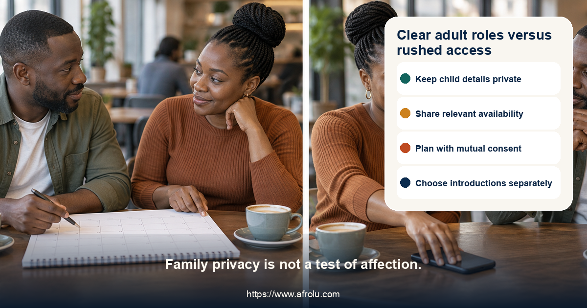 Balanced panels compare clear adult dating boundaries with rushed family access