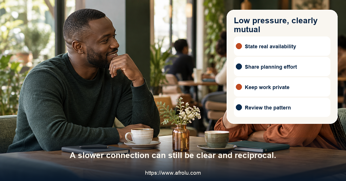 Two Nairobi professionals agree on a manageable low-pressure date