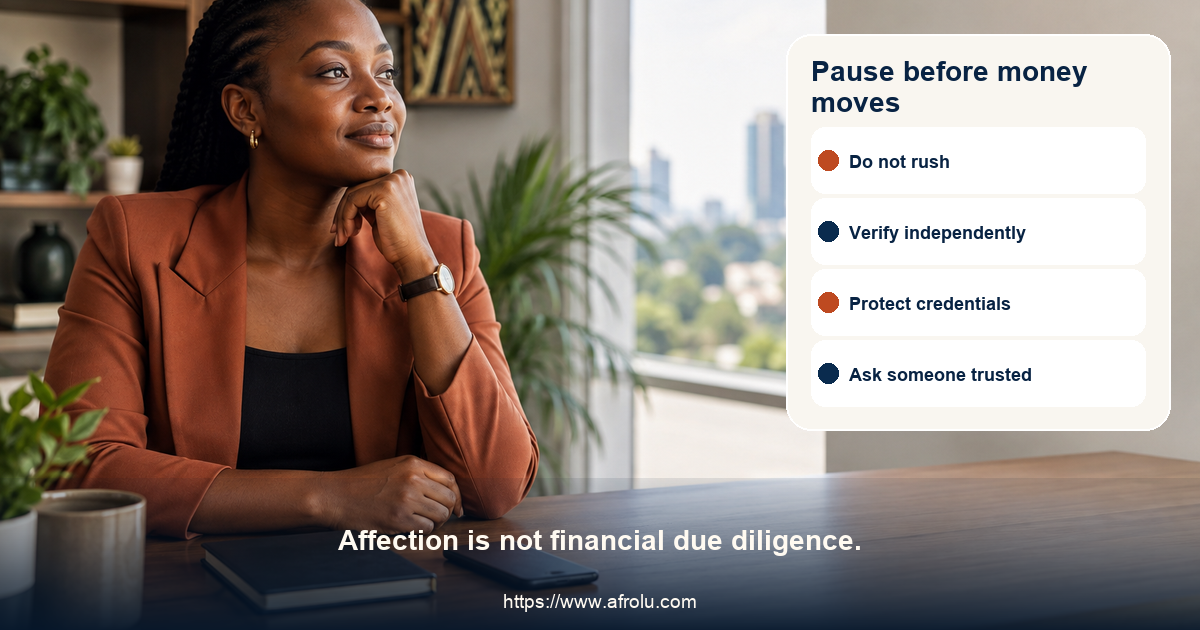 An adult calmly declines a money request while keeping a phone face down
