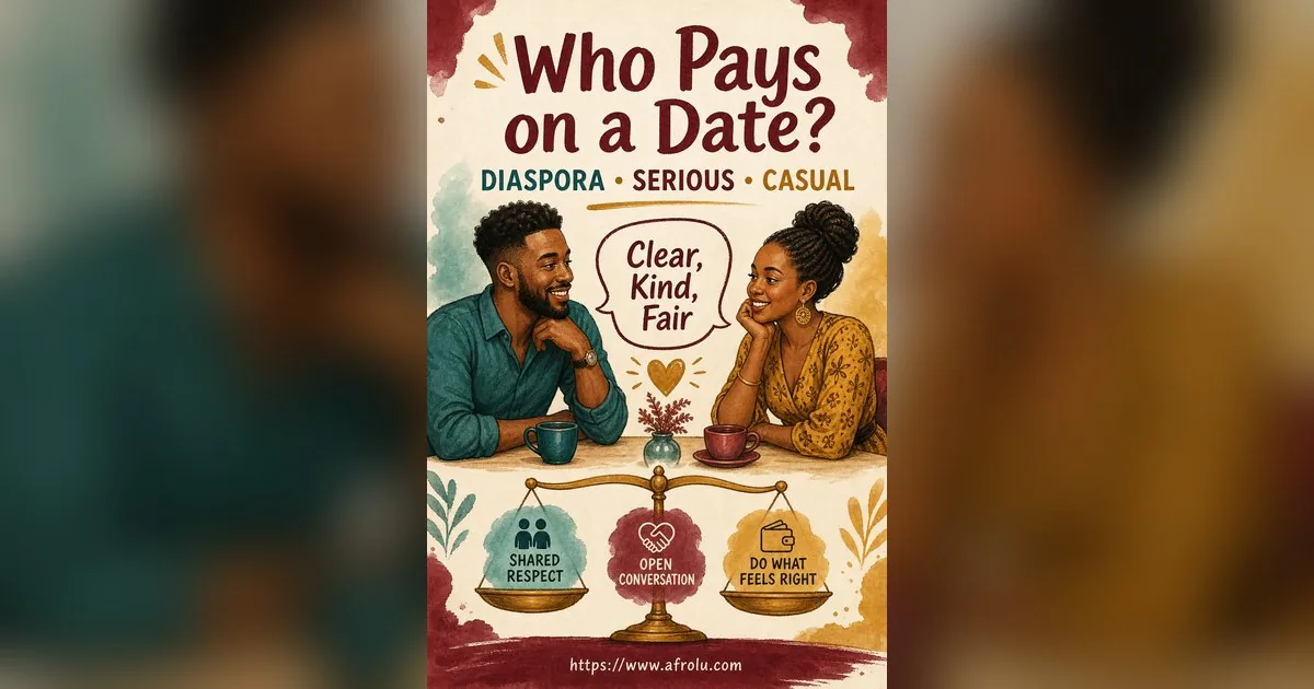 Who Pays on a Date? A Clear Guide to Budget, Offers and No Obligation for Diaspora Daters: Intent-first in Casual-But-Honest Dating: Afrolu shareable reminder